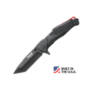 4 7/8" Black and Red Assisted Opener - BE121