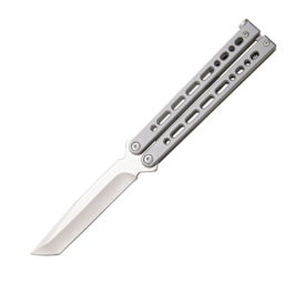 Small Bear Song® IX Grey Stainless Handle w/Tanto Blade – B-910-SS-S