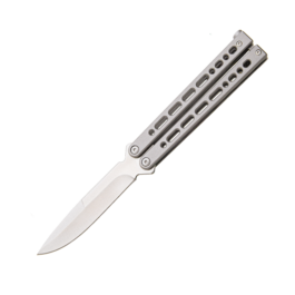 Small Bear Song® IX Grey Stainless Handle w/Bayonet Blade – B-920-SS-S