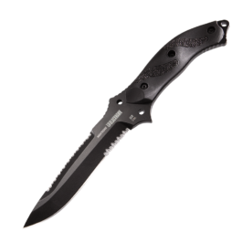 BLACKHAWK® NIGHTEDGE® Fixed Blade with Molle Compatible Ballistic Sheath – BH15NE10BK
