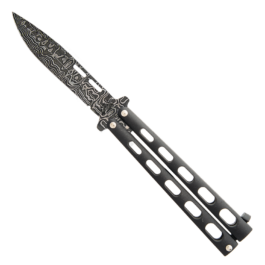 5″ Clip Point Butterfly Damascus – 115D