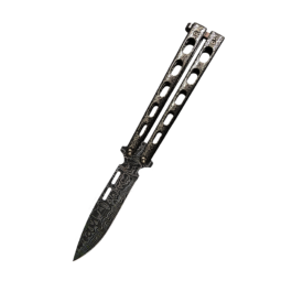 5″ Clip Point Butterfly Damascus – 115D