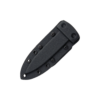 7 7/8" Black Textured G10 Single Edge Boot Knife - Image 2