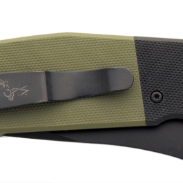 5″ Auto Bold Action® V Black/OD Green G10 Handle with Black Blade – AC-550-B4-B
