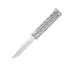 Bear Song?? VIII | Grey Stainless Handle w/ Bowie Clip Blade