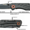 3 1/2" Frame Lock Lightweight Folder w/Pocket Clip - Image 3