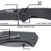 4 1/2" Black G10 Drop Point Sideliner - BE502 - Image 3