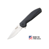 4 3/8" Black G10 Grip Sideliner Flipper - BE126