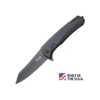 4 1/2" Black Aluminum Sideliner w/ Reverse Tanto Blade & Glass Breaker-BE27