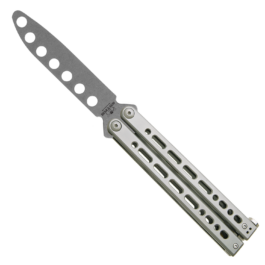 Bear Song® VIII Grey Stainless Handle with Trainer Blade – B-821-SS-S