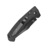 3 3/4" Black Aluminum Slide Lock Modified Clip Point - Image 2