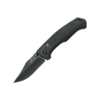 3 3/4" Black Aluminum Slide Lock Modified Clip Point