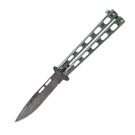 5″ Clip Point Butterfly Damascus – 115D