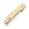 3 5/8" Yellow Aluminum Small Farm Hand w/ Pocket Clip - Image 2