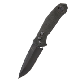 Bold Action V  |  5″ Auto Bold Action® V Black G10 Handle w/Black Drop Point Blade