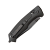 4 1/2" Black Aluminum Slide Lock Modified Clip Point w/Pocket clip - Image 2