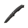 4 1/2" Black Aluminum Slide Lock Tanto w/Pocket clip