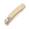 3 5/8" Yellow Aluminum Small Locking Farm Hand w/ Pocket Clip - Image 2