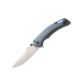 Load Out™ I Gray & Blue Aluminum Handle Drop Point Blade Assisted Opener
