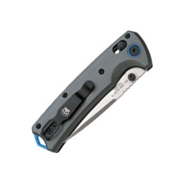 Nekama™ II Gray & Blue Aluminum Handle Drop Point Blade