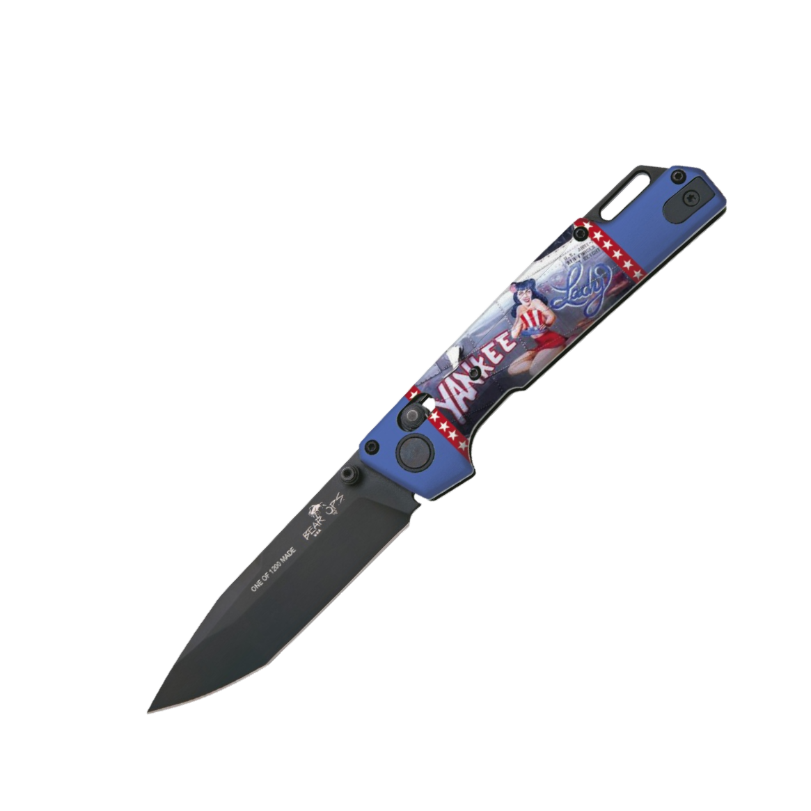 UV Artwork Nekama™ I Pin-up Calendar Art Bomber Knives - Image 4