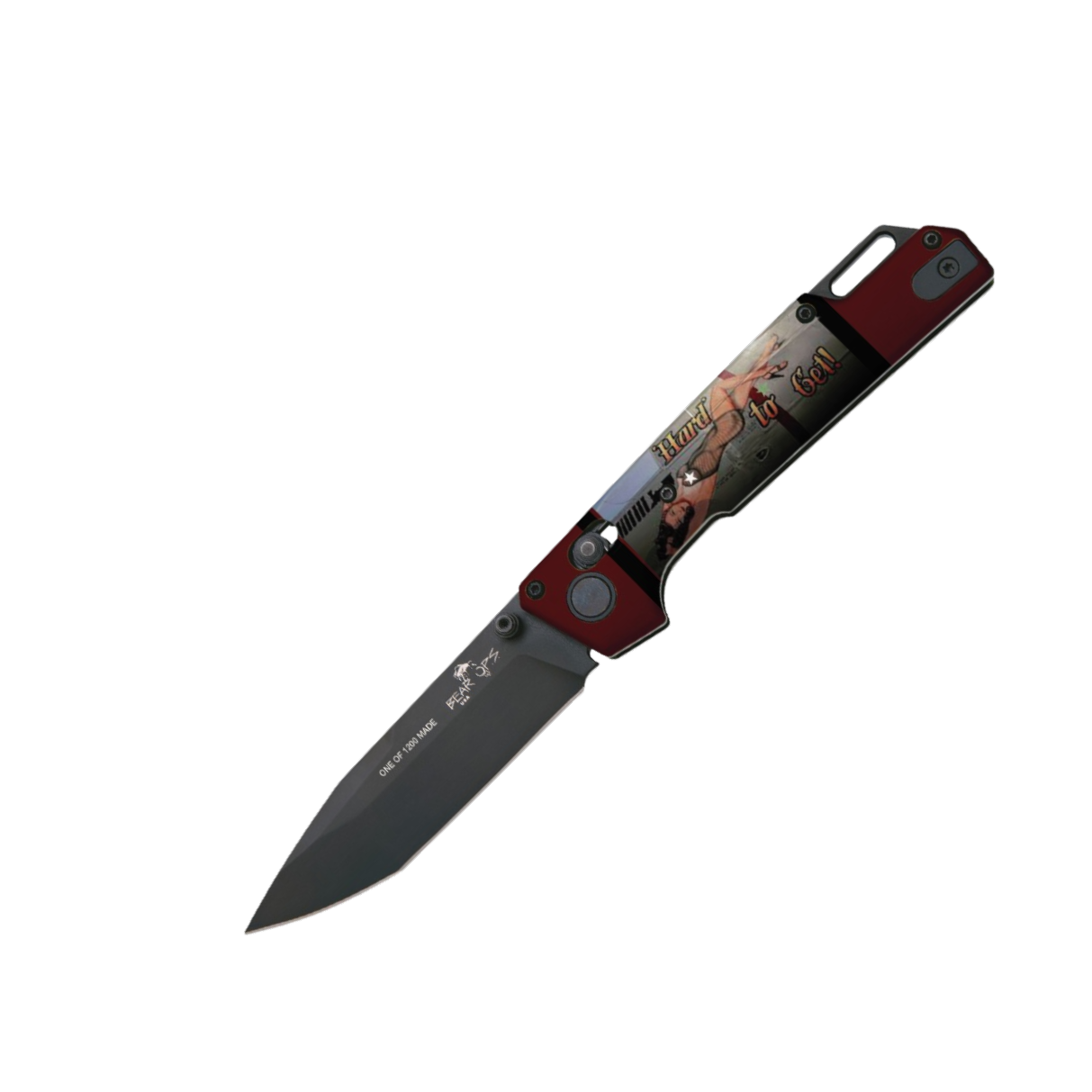 UV Artwork Nekama™ I Pin-up Calendar Art Bomber Knives - Image 8