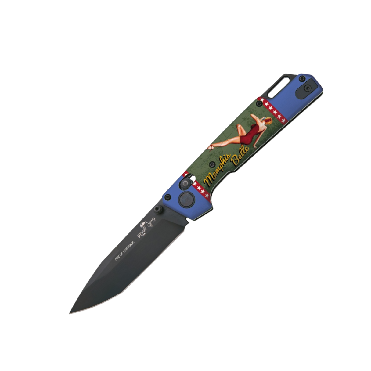 UV Artwork Nekama™ I Pin-up Calendar Art Bomber Knives - Image 12