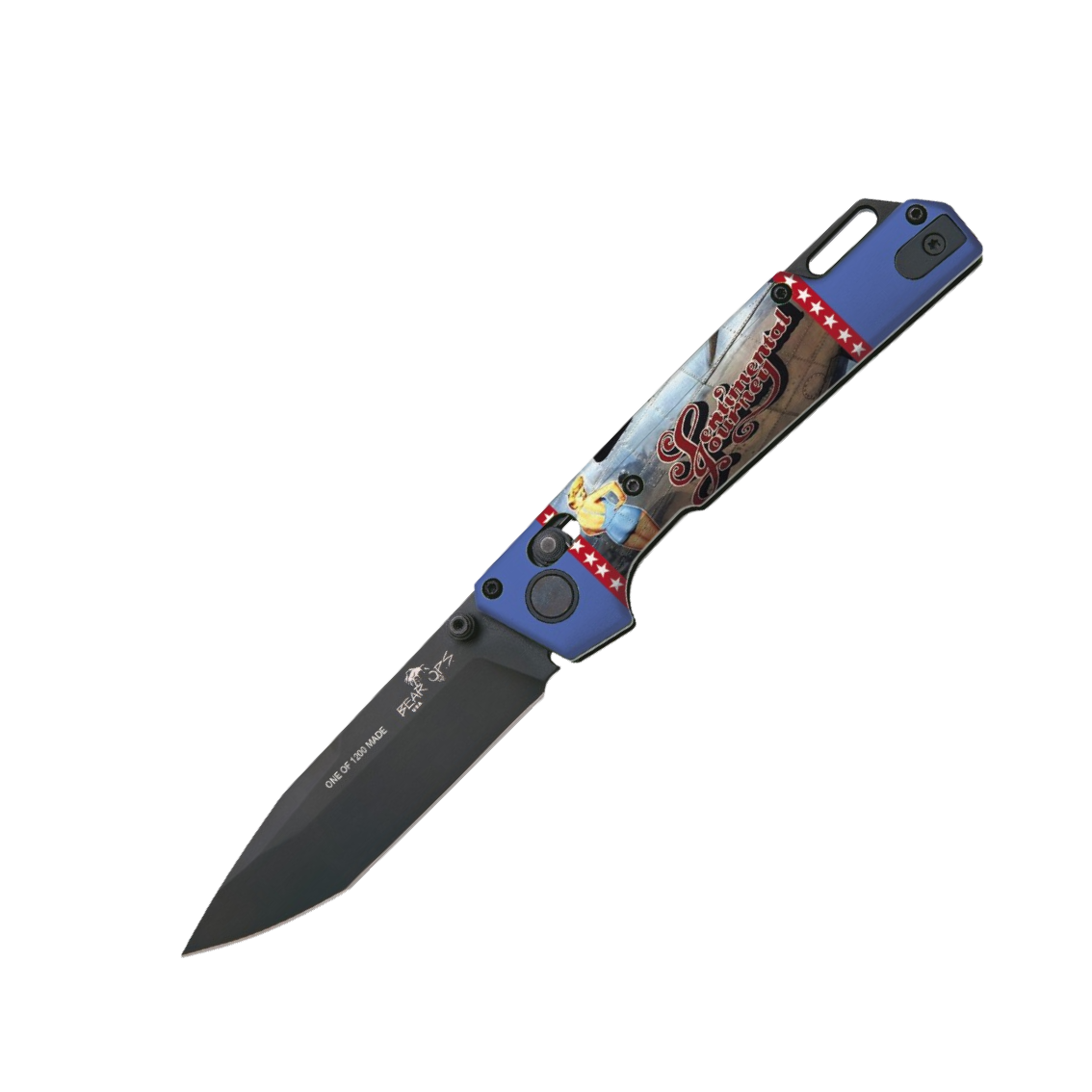 UV Artwork Nekama™ I Pin-up Calendar Art Bomber Knives