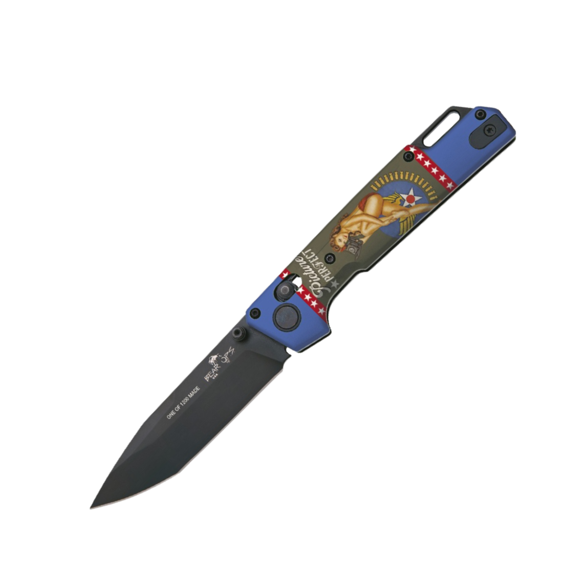 UV Artwork Nekama™ I Pin-up Calendar Art Bomber Knives - Image 6