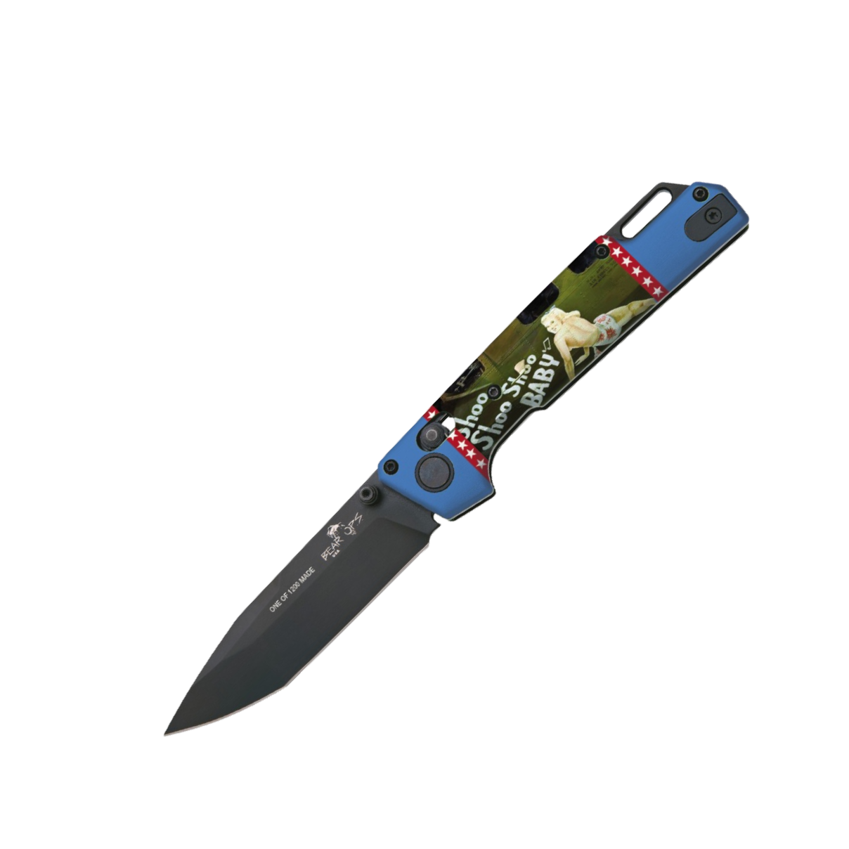 UV Artwork Nekama™ I Pin-up Calendar Art Bomber Knives - Image 3