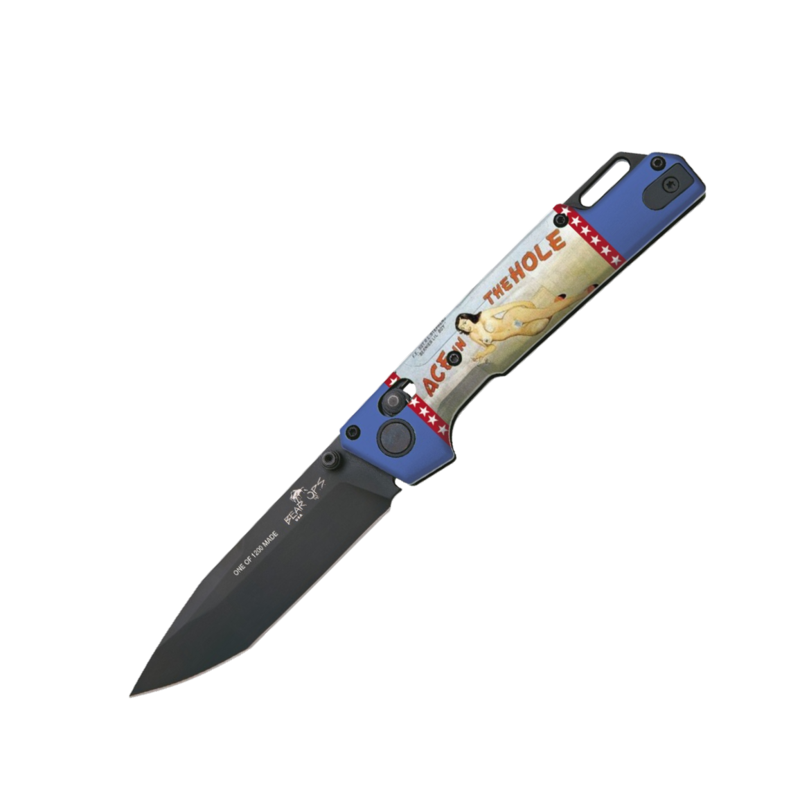 UV Artwork Nekama™ I Pin-up Calendar Art Bomber Knives - Image 5