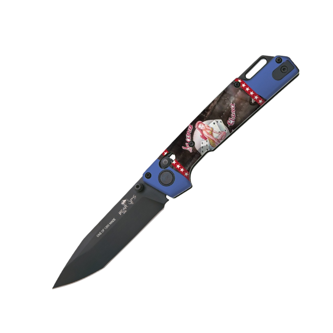 UV Artwork Nekama™ I Pin-up Calendar Art Bomber Knives - Image 11